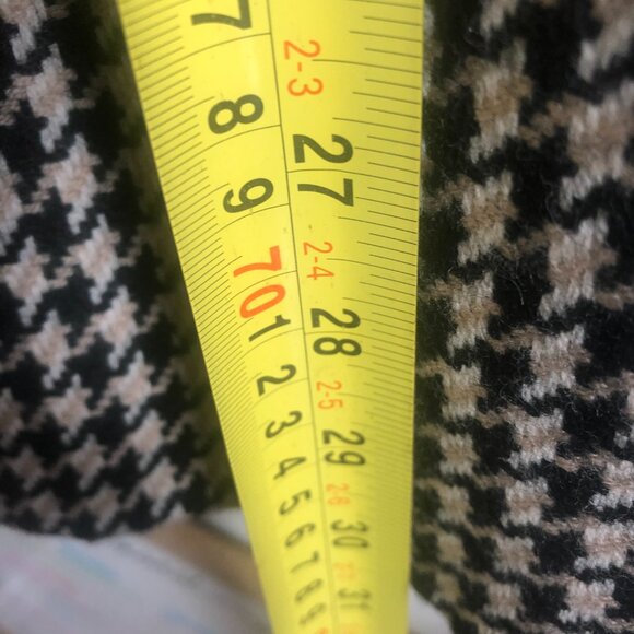 Houndstooth wool Blend Vintage Blazer Jacket size 6 - Picture 6 of 9